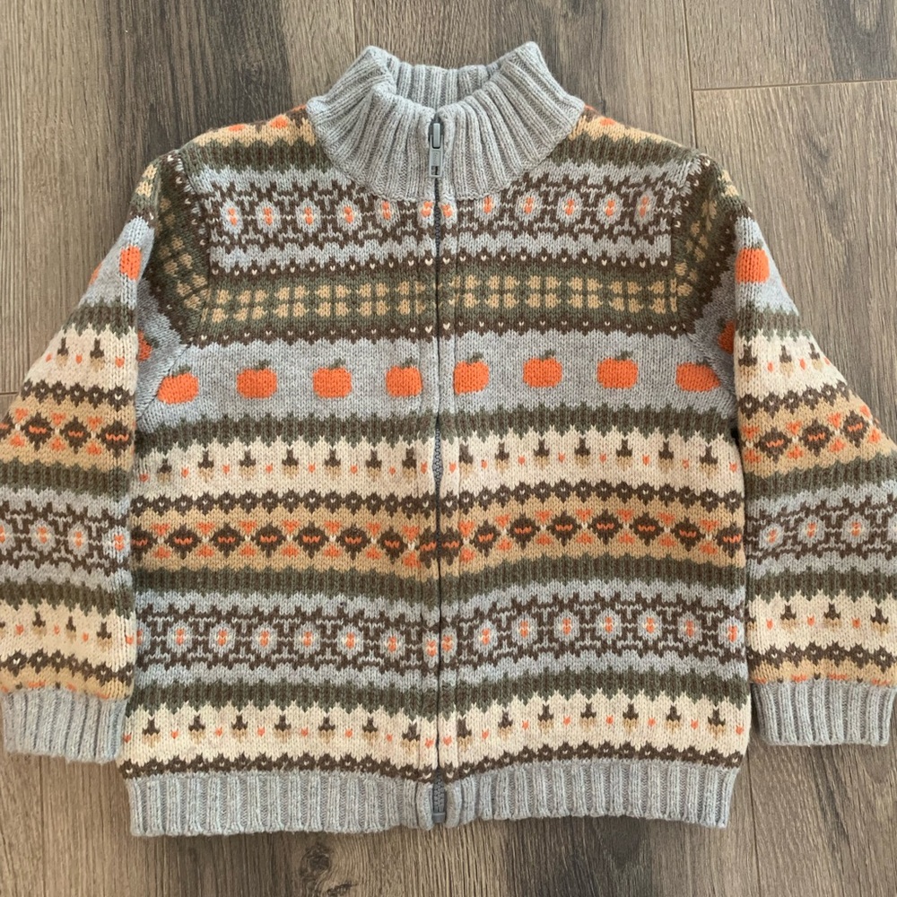 Janie and Jack Pumpkin Sweater